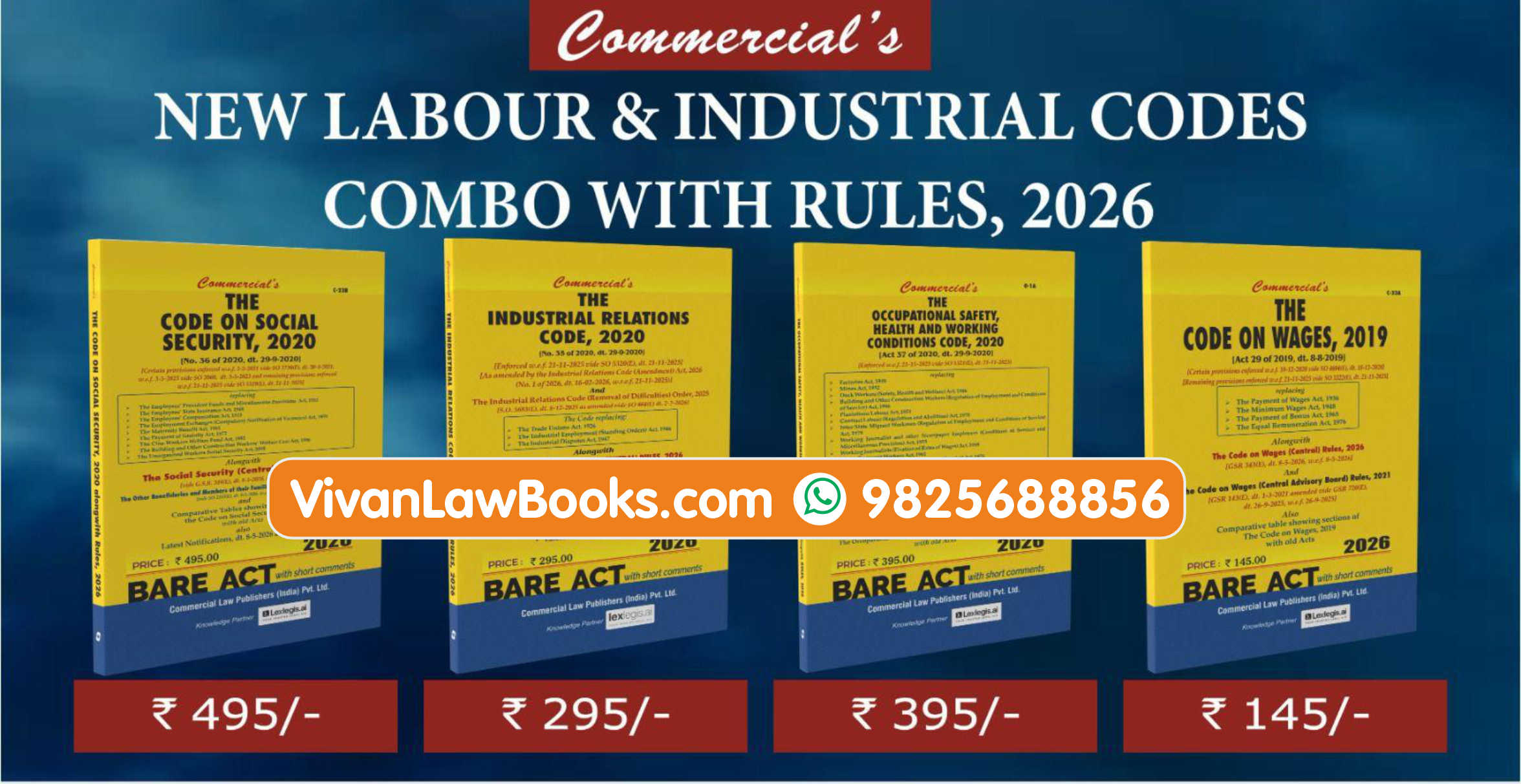 New Labour & Industrial Codes Combo With Rules 2026 - New May 2026 Edition Commercial