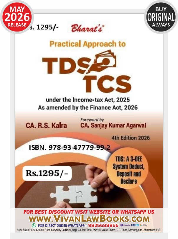 Bharat's Practical Approach to TDS TCS - New 4th Edition May 2026 Edition