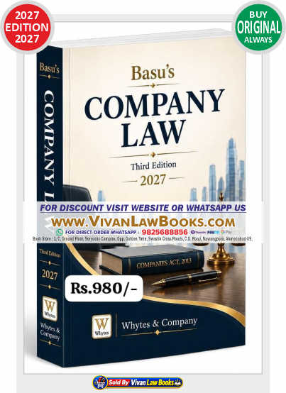 Basu's COMPANY LAW - New 3rd Edition 2027 by Whytes & Company