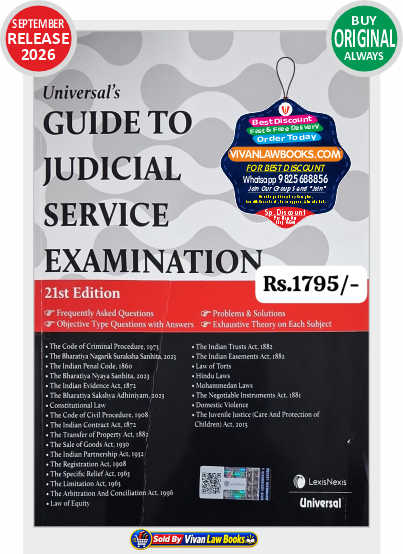 New - GUIDE TO JUDICIAL SERVICE EXAMINATION - JMFC - New 21st Edition September 2026 Release by LEXISNEXIS Universal