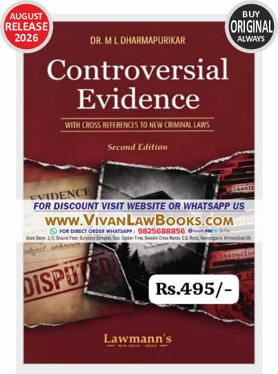 Controversial Evidence with Cross References to New Criminal Laws by Dr M L Dharmapurikar - New 2nd Edition August 2026 Release by Lawmann