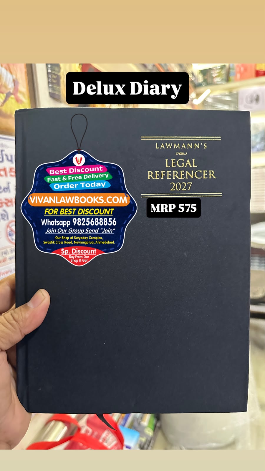 Delux Advocate Diary (Size 9.5 x 7 Inch) - Legal Referencer - Year 2027 Lawmann