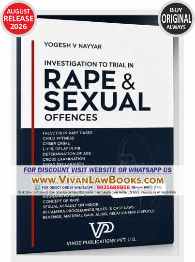 Investigation to Trial in RAPE & SEXUAL OFFENCES by Yogesh V Nayyar - New August 2026 Release by Vinod Publication