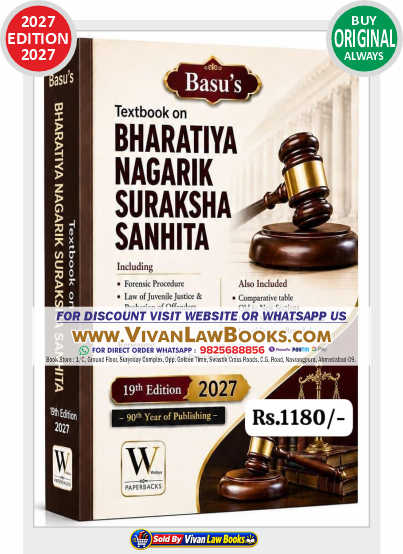 Basu - Textbook on BNSS Bharatiya Nagarik Suraksha Sanhita - New 19th Edition 2027 by Whytes & Company