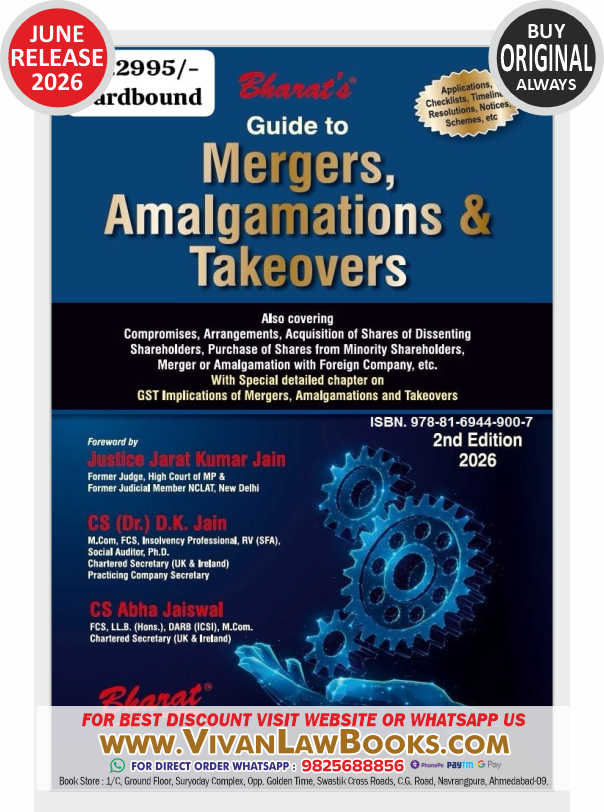 Guide to Mergers Amalgamations & Takeovers - New 2nd Edition 2026 Bharat