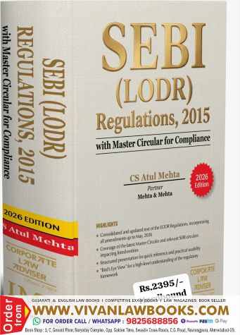 SEBI (LODR) Regulations, 2015 with Master Circulars for Compliance by CS Atul Mehta - New June 2026 Release by LMP Corporate Law Adviser *** ORIGINAL EDITION***
