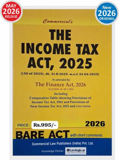 The Income Tax Act 2025 (Amended by The Finance Act 2026) - BARE ACT - New 2026 Commercial