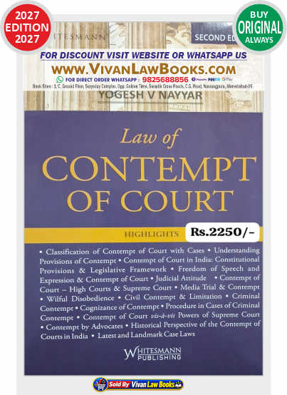 Law of Contempt of Court by Yogesh V Nayyar - New 2027 Release by Whitesmann