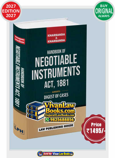 Handbook of Negotiable Instruments Act 1881 Alongwith Digest of Cases - New 2027 Release by LPH Law Publishing House