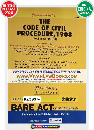 CPC Bare Act - The Code of Criminal Procedure 1908 - New 2027 Edition Commercial