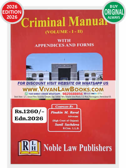 New - Criminal Manual in English - Latest October 2026 Edition Noble