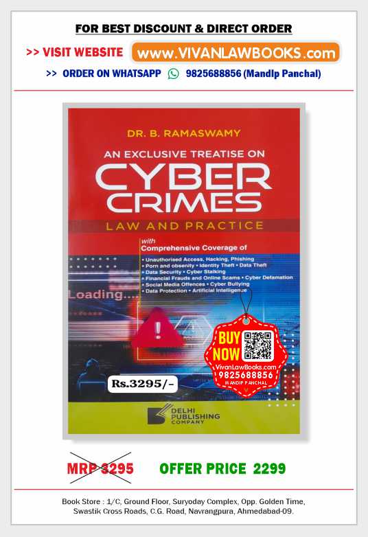 An Exclusive Treatise on CYBER CRIMES - LAW & PRACTICE - Latest May 2025 Release by Dr B Ramaswamy