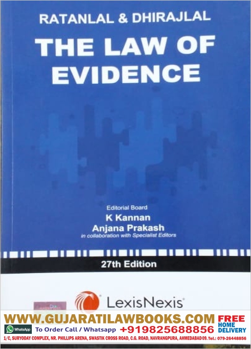 Ratanlal & Dhirajlal The Law of Evidence - English 2020 Edition