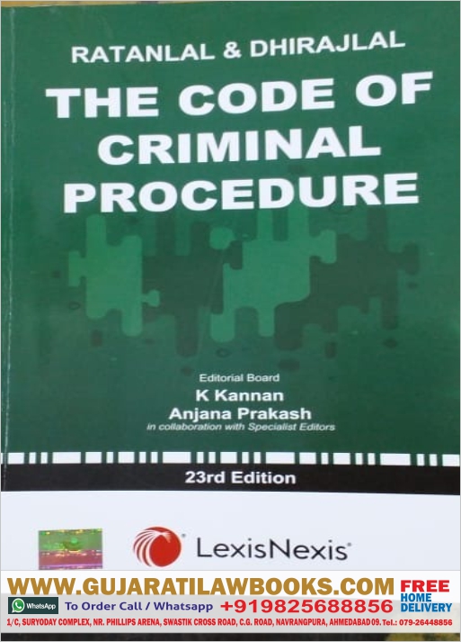 Ratanlal & Dhirajlal The Code of Criminal Procedure - CRPC In English 2020 Edition