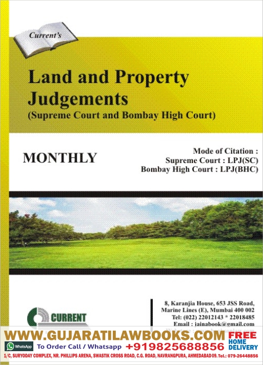 LAND AND PROPERTY JUDGEMENTS (SUPREME COURT AND BOMBAY HIGH COURT) (ENGLISH) - MONTHLY MAGAZINE - 2021