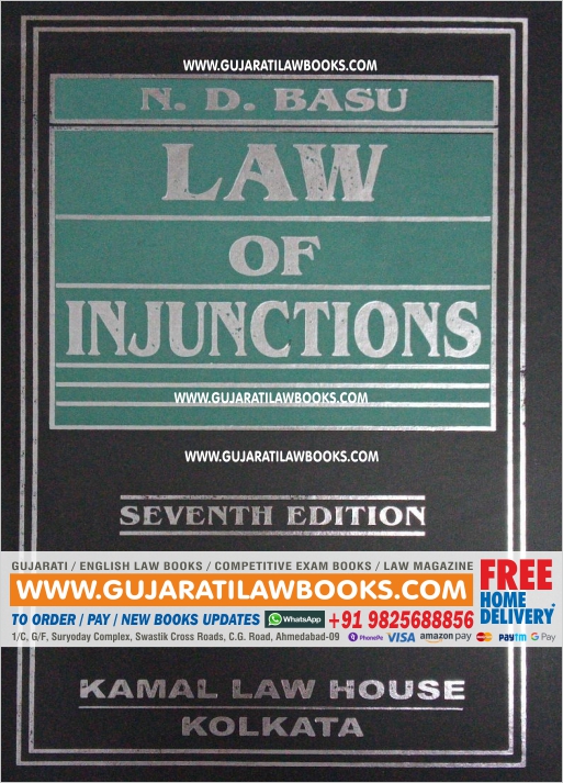 N D Basu LAW OF INJUNCTIONS - Latest 7th Edition-0