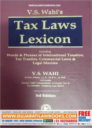 Tax Laws Lexicon including words & phrases of international taxation, Tax treaties, Commercial Laws & Legal Maxims (3rd edition 2021)-0