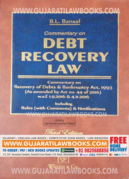 Commentary On Debt Recovery Law/The Recovery Of Debts And Bankruptcy ACT, 1993 - B.L. Bansal - 3rd Edition Latest-0