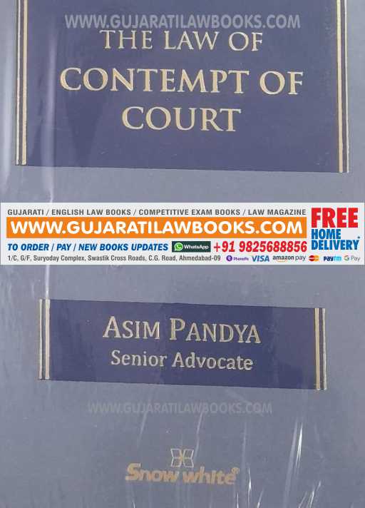 The Law of CONTEMPT OF COURT by Asim Pandya - Snow White 2021 Edition-0