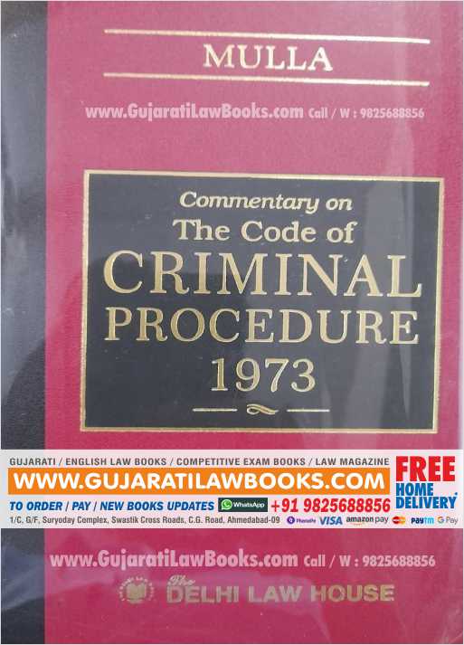 Mulla - CRPC - Commentary on The Code of Criminal Procedure 1973 - July 2021 Edition Delhi Law House-0