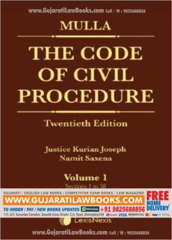 MULLA - The Code of Civil Procedure - CPC - 20th Edition - Set of 3 Volume - LexisNexis-0