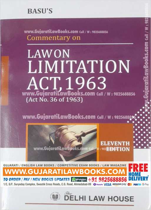 Commentary on LAW ON LIMITATION ACT, 1963 - LATEST 11TH EDITION 2021-0