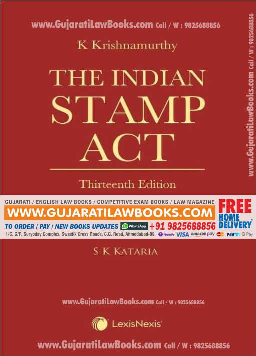 The Indian Stamp Act - K Krishnamurthy - 13th Edition - LexisNexis-0