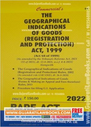 Geographical Indications of Goods Registration and Protection Act, 1999 - BARE ACT - 2022 Edition Commercial-0