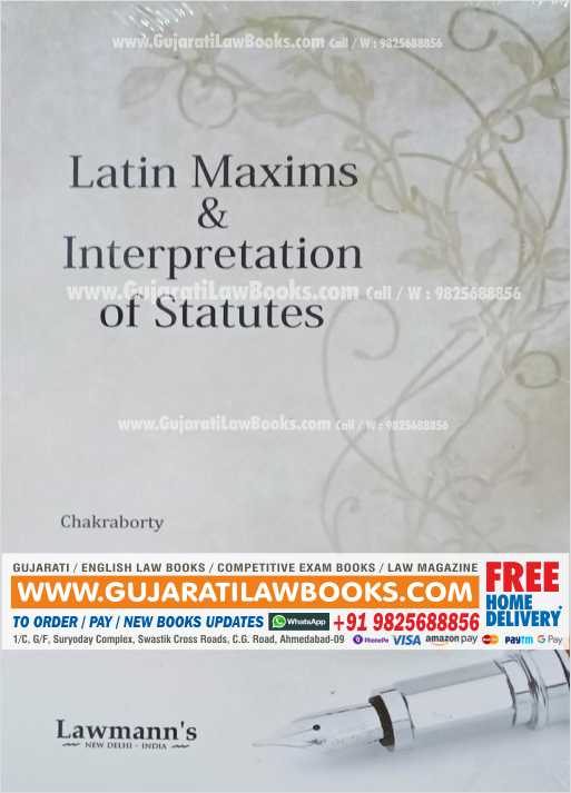 Latin Maxims and Interpretation of Statutes - Lawmann Latest 2022 Edition-0