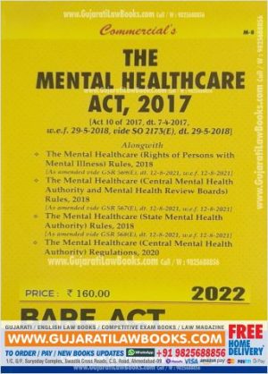 Mental Healthcare Act, 2017 - BARE ACT - 2022 Edition Commercial-0