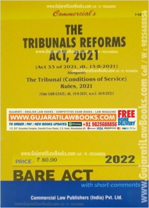 The Tribunal Reforms Act, 2021 - BARE ACT - Latest 2022 Edition Commercial-0