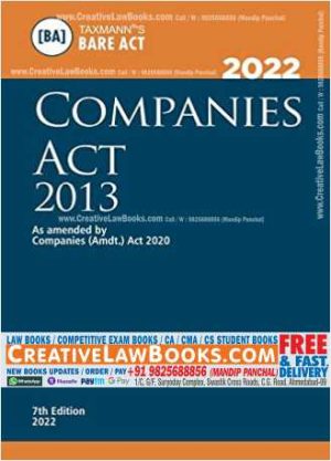 Taxmann's Companies Act 2013 – Most Authentic & Comprehensive Book covering Amended, Updated & Annotated text of the Companies Act 2013 in a small & a handy format | POCKET EDITION-0