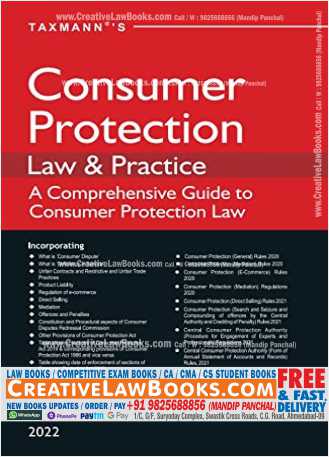Taxmann's Consumer Protection Law & Practice – Comprehensive 250+ Pages Commentary along with Compilation of Amended, Updated & Annotated text of Consumer Protection Laws in India | 2022-0
