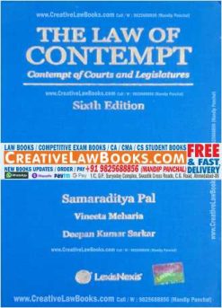 The Law of Contempt - Contempt of Courts and Legislatures - Sixth Edition - LexisNexis Latest 2022-0