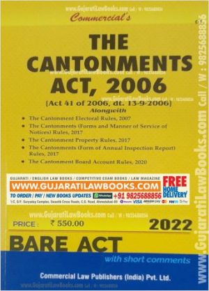 Cantonments Act, 2006 - Bare Act - Latest 2022 Edition Commercial-0