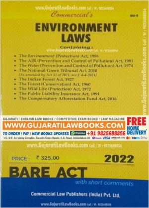 Environment Laws - Bare Act - Latest 2022 Edition Commercial-0