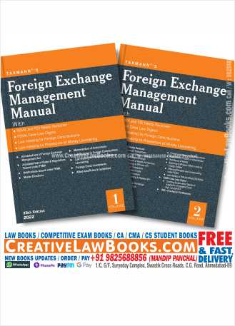 Taxmann's Foreign Exchange Management (FEMA) Manual (Set of 2 Vols.) – Compendium of Amended, Updated & Annotated text of FEMA, FCRA, PMLA & FDI along with Rules, Master Directions, Case Laws, etc. Paperback – 3 January 2022 by Taxmann (Author)-0