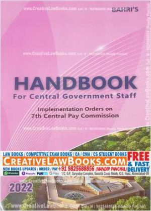 Bahri's HANDBOOK for Central Government Staff 2022 (In English)-0