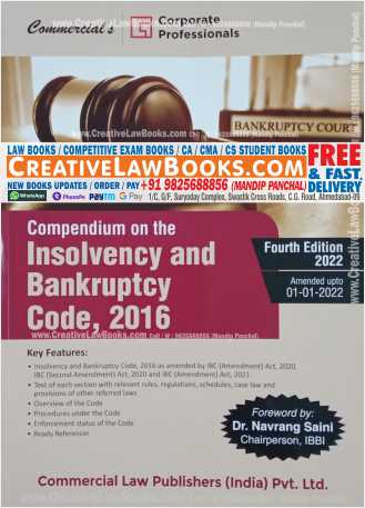 Compendium on The Insolvency and Bankruptcy Code 2016 - 4th Edition 2022 Commercial-0