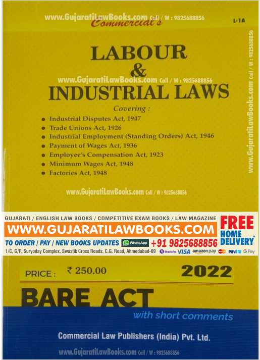 Labour and Industrial Laws - Bare Act - Latest 2022 Edition Commercial-0