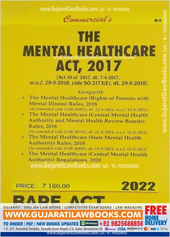 Mental Healthcare Act, 2017 - Bare Act - Latest 2022 Edition Commercial-0