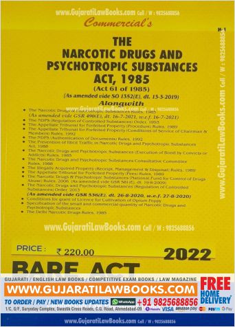 Narcotic Drugs and Psychotropic Substances Act, 1985 - Bare Act - Latest 2022 Edition Commercial-0