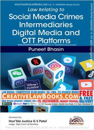 Law Relating to Social Media Crimes, Intermediaries, Digital Media, and OTT Platforms Paperback – 9 January 2022 by Puneet Bhasin (Author)-0