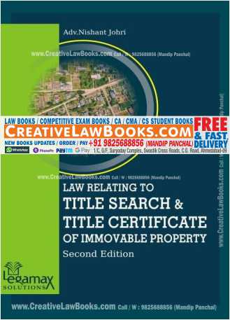 Law Relating To Title Search & Title Certificate Of Immovable Property - By Advocate Nishant Johri - January 2022-0