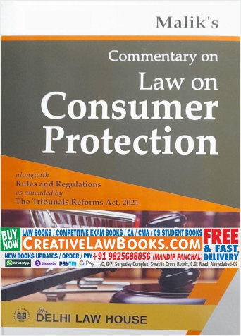 Malik's Commentary on Law On Consumer Protection - Latest 2022 Edition Delhi Law House-0