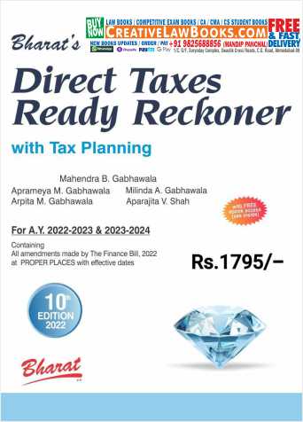Bharat's Direct Taxes Ready Reckoner with Tax Planning for AY 2022-23 and AY 2023-24 by Mahendra B. Gabhawala-0