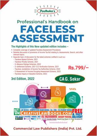 Padhuka's - Professional's Handbook on Faceless Assessment - 3rd Edition 2022-0