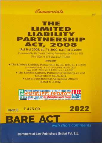 LLP - Limited Liability Partership Act, 2008- Bare Act - 2022 Commercial-0