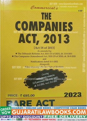 Companies Act, 2013 - BARE ACT - Latest 2023 Edition Commercial
