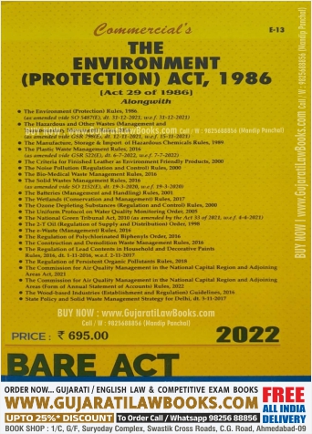 Environment (Protection) Act, 1986 - BARE ACT - Latest 2023 Commercial
